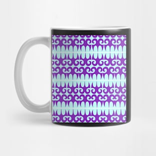 Ice blue w.purple shapes Mug